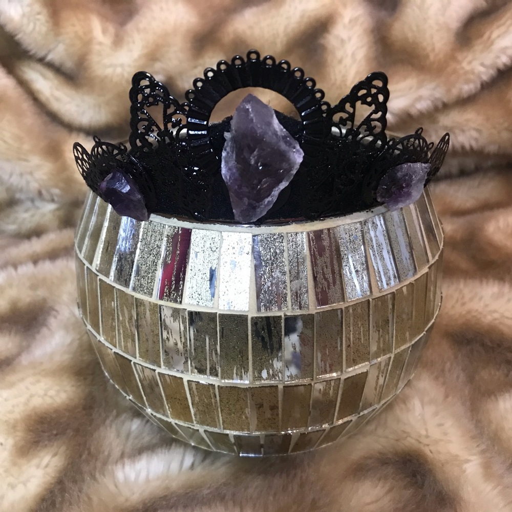 👑Amethyst Fairy Crown in Black
